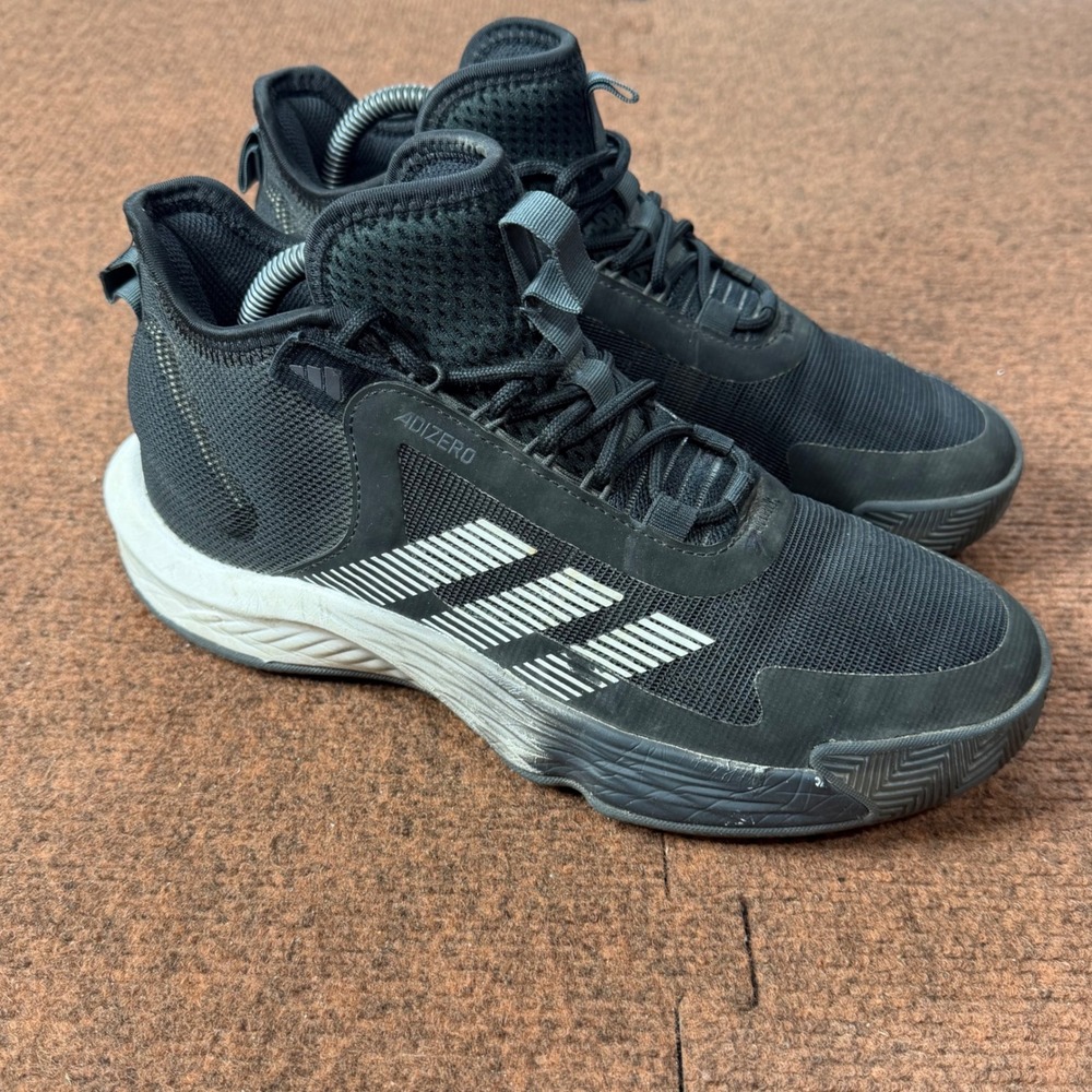 Adidas Adizero Select Basketball Shoes Mens 7.5 Black White IG5576 Lightstrike